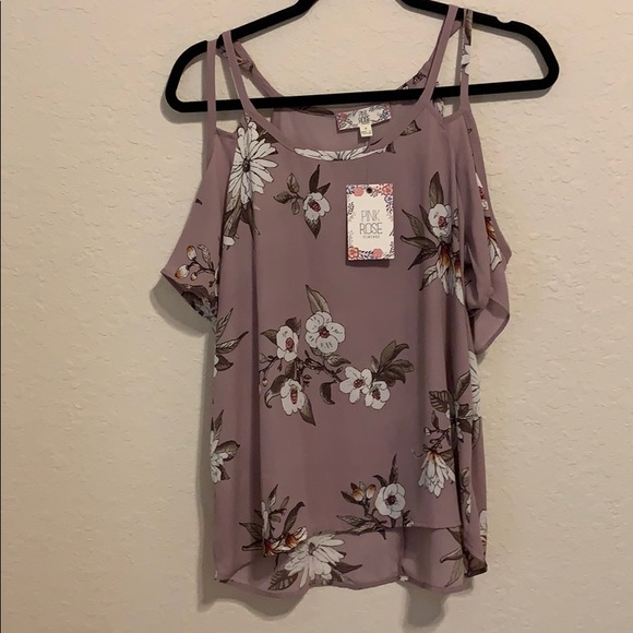 Pink Rose Tops - Pink rose top